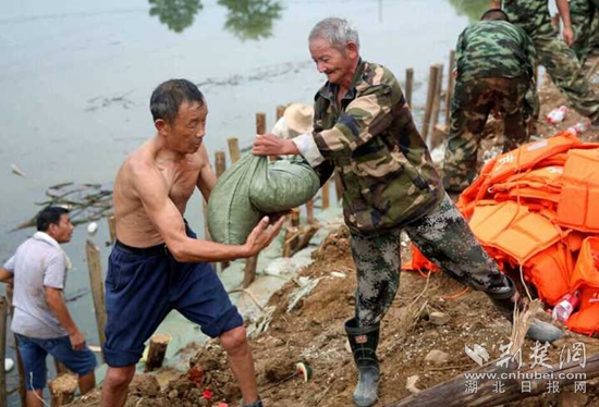 軍民協(xié)防，保衛(wèi)家園。20160713省武警部隊馳援高橋河河頭村截流港潰口。_副本.jpg